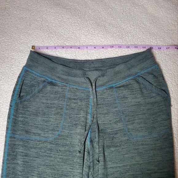 Athleta Techie Sweatpant Jogger Heathered Green Space Dye Women's Size Small - Picture 12 of 15